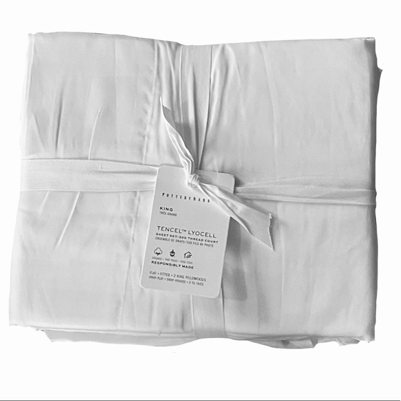 Pottery Barn Bedding Nwt Pottery Barn Tencel Sheet Set In King